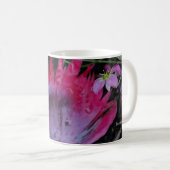 Mug Pétale de pavot et petites fleurs roses (Devant droit)