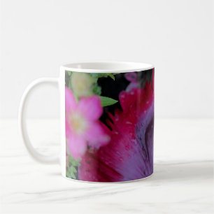 Mug Pétale de pavot et petites fleurs roses