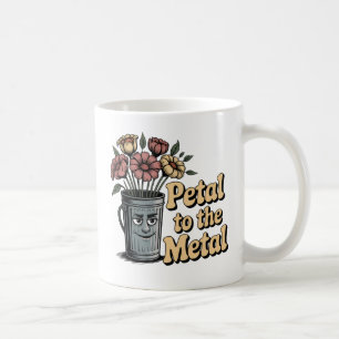 Mug Pétales au métal Humour d'amour chaotique avec j