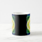 Mug Pétales bleus verts (Centre)