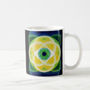 Mug Pétales bleus verts
