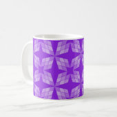 Mug - Pétales de diamant sur violet (Devant gauche)