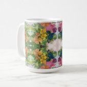 Mug Pétales de fleurs colorées Aquarelle Motif peintur (Devant gauche)
