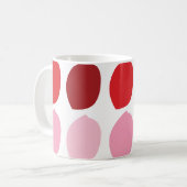 Mug Pétales de fleurs roses rouges (Devant gauche)