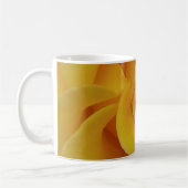 Mug Pétales de rose jaune romantiques (Gauche)