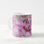 Mug Pétales de rose romantique (Devant gauche)
