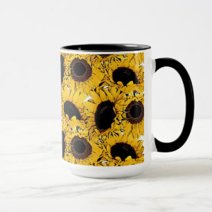 Mug pétales de tournesol nagent plongent marine nature