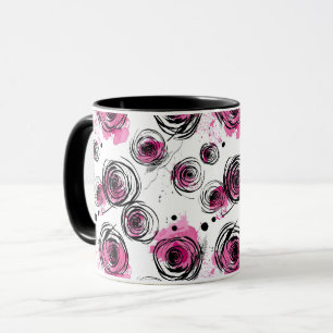 Mug Pétales d'encre motifs sans couture