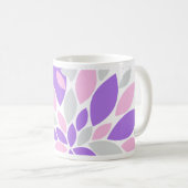 Mug Pétales Magiques Fleurs violettes (Devant droit)