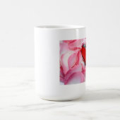 Mug Pétales Roses en verre rouge (Centre)