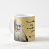 Mug Peter Kropotkin Citation Pauvres et Riches (Devant gauche)