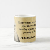 Mug Peter Kropotkin Citation Pauvres et Riches (Centre)