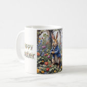 Mug Peter le lapin de Pâques Joyeux Pâques (Devant gauche)