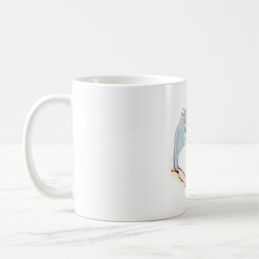 Mug Peter Rabbit au lit (Être nourri par sa mère) (Gauche)