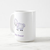 Mug Petit agneau Baby shower mouton positif (Devant gauche)