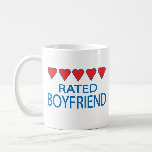 Mug Petit ami à cinq coeurs (Gauche)