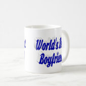 Mug Petit ami avec demi-script bleu (Devant droit)
