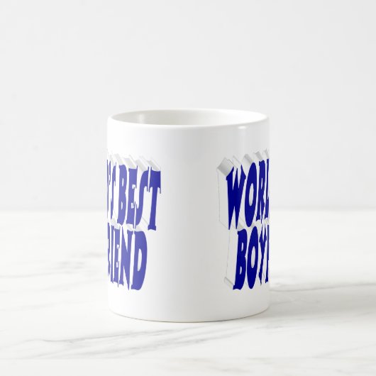 Mug Petit ami avec la moitié bleue (Centre)