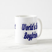 Mug Petit ami avec moitié bleu foncé (Devant droit)