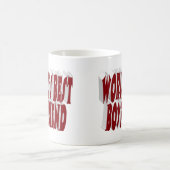 Mug Petit ami avec une demi-typographie bordeaux (Centre)