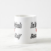 Mug Petit ami citation drôle texte noir (Centre)