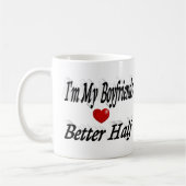 Mug Petit ami citation drôle texte noir (Gauche)