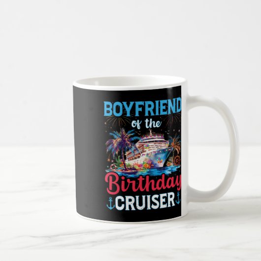 Mug Petit ami de la croisièreuse d'anniversaire Funny (Droite)
