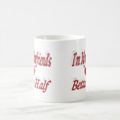 Mug Petit ami drôle citation texte rouge (Centre)