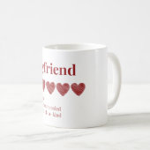 Mug Petit ami Excellent fortement recommandé (Devant droit)