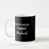 Mug Petit ami fiancé mari drôle mariage marié juste (Gauche)