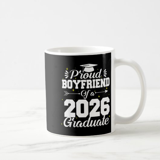 Mug Petit ami fier d'une remise de diplôme Cl 2026 (Droite)