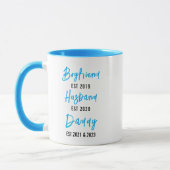 Mug Petit ami Mari Papa | Fête des Pères personnal (Gauche)