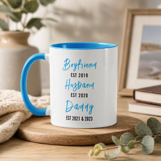 Mug Petit ami Mari Papa | Fête des Pères personnal