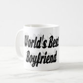 Mug Petit ami photo noir script (Devant gauche)
