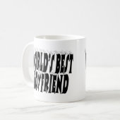 Mug Petit ami typographie noire (Devant gauche)