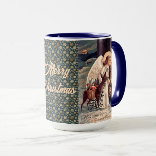 Mug Petit Ange avec Cerf (Devant droit)