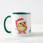 Mug Petit animal chick Père Noël Costume de Noël (Gauche)