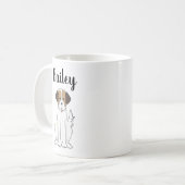 Mug Petit animal de compagnie Brown Fluffy Chien Whims (Devant gauche)