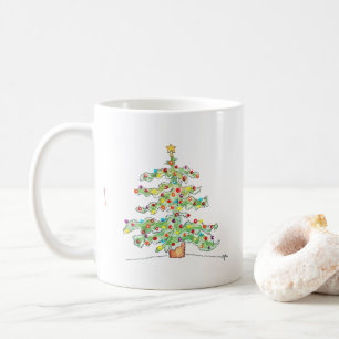 Mug Petit arbre de Noël avec ornements colorés