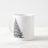 Mug Petit arbre de Noël de pin Vintage (Devant gauche)