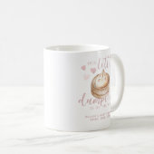 Mug Petit Baby shower d'aquarelle rose pâle | (Devant droit)
