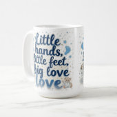 Mug Petit baby shower pieds (Devant gauche)