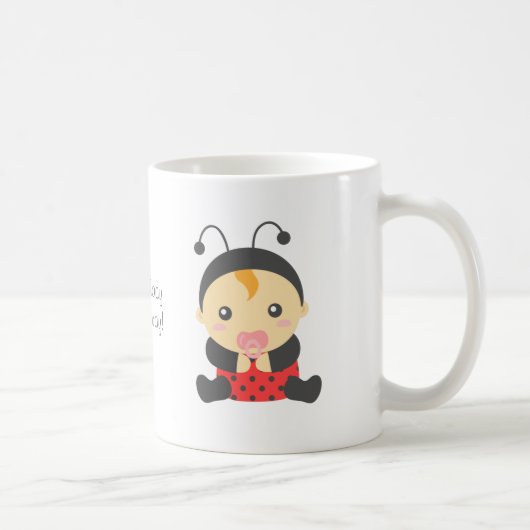 Mug Petit bébé mignon de coccinelle (Droite)