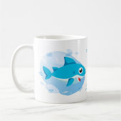 Mug Petit bébé requin - Bleu (Gauche)