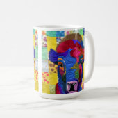Mug Petit Bison Bison Quilt Comme Design (Devant droit)