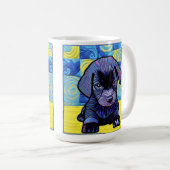 Mug Petit Black Lab Puppy Quilt Comme Design (Devant droit)