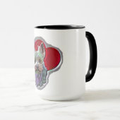 Mug Petit Blue Gold PopArt Yorkshire Yorkie Terrier (Devant droit)