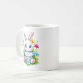 Mug Petit Bunny Jardin Fleur sauvage Pâques (Devant gauche)