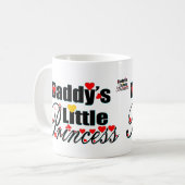 Mug ✔ Petit café classique princesse de papa (Devant gauche)