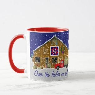 Mug Petit Camion rouge avec cheval Ranch Grange